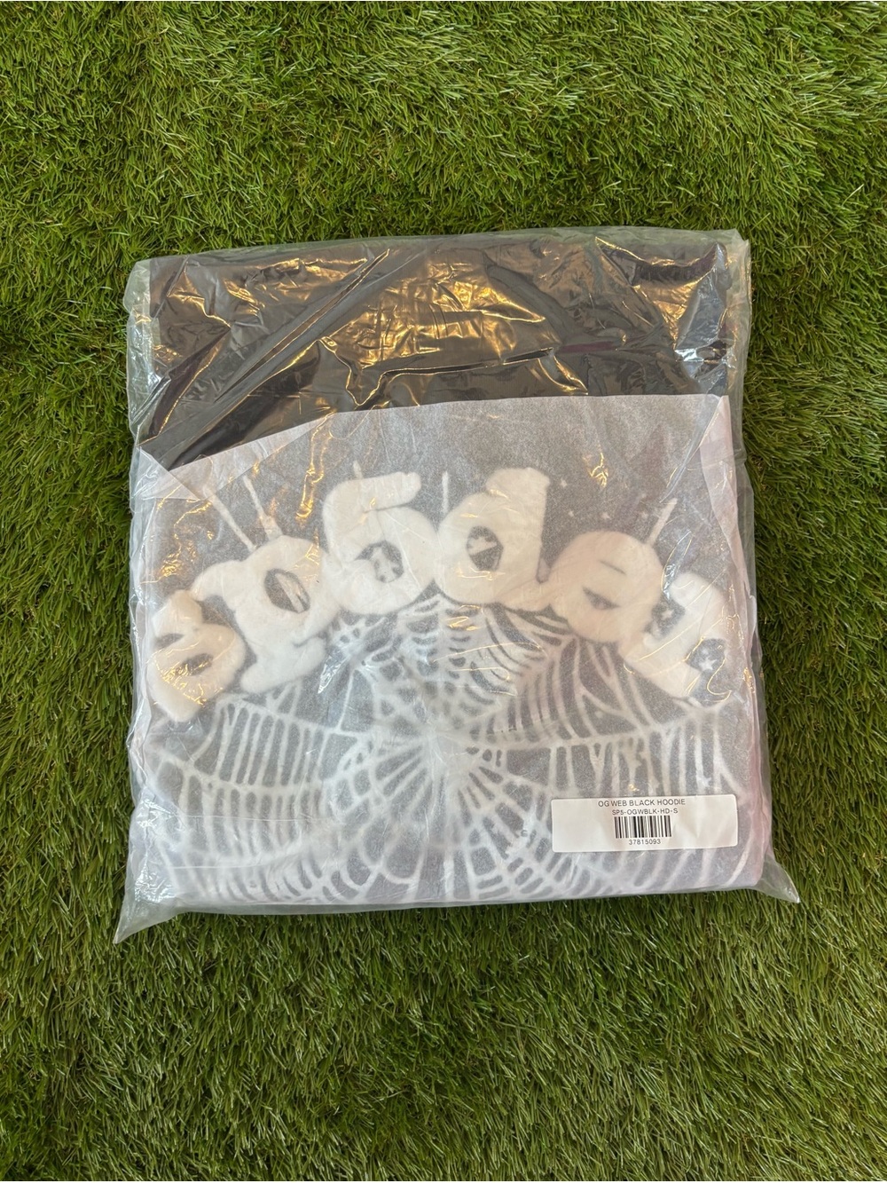 Black OG Web Sp5der Hoodie ( Heavy Weight )